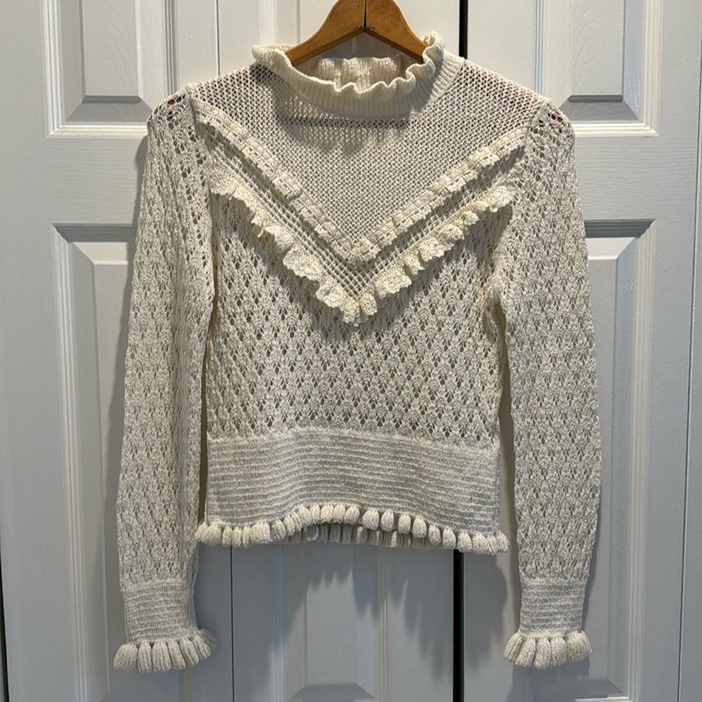 Zara crochet style sweater